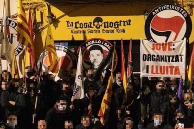 La Cosa Nostra organitza una concentració de solidaritat per l’atac feixista