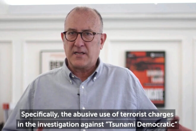 Xavier Antich denuncia a l’ONU la persecució de l’estat espanyol contra el Tsunami Democràtic