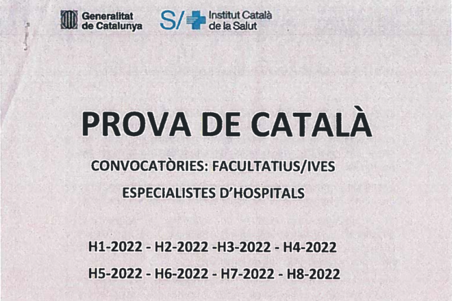 Així és la prova de català de l’ICS: escriure un text de dues-centes paraules i llegir-lo
