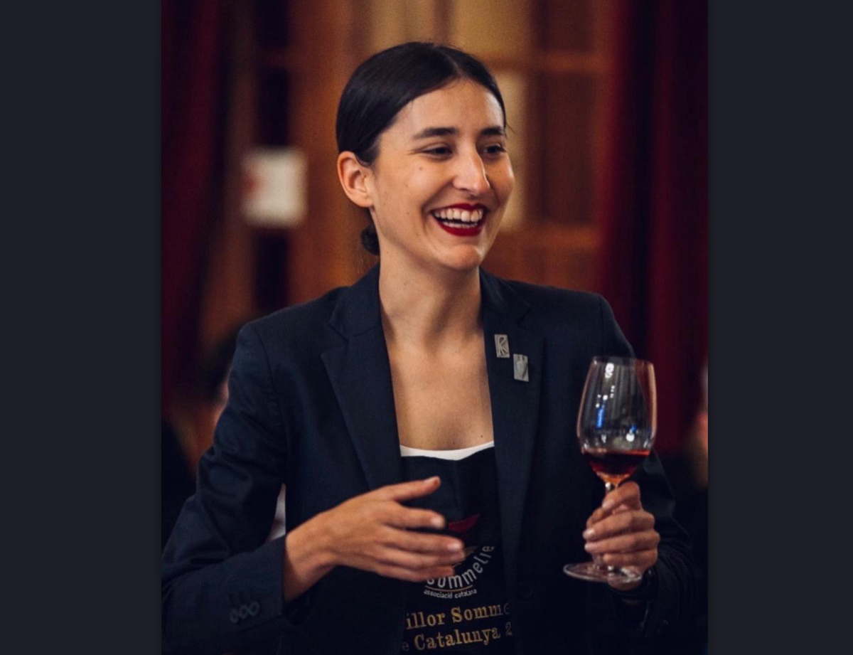 Marta Cortizas, durant el concurs de Millor Sommelier de Catalunya 2024.