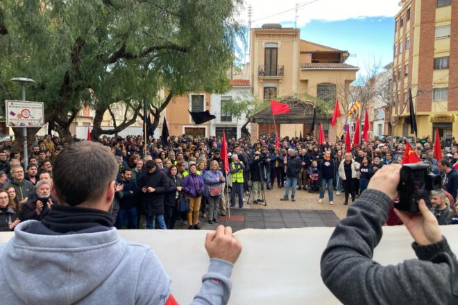 Acte de rebuig a les agressions feixistes a Castelló de la Plana