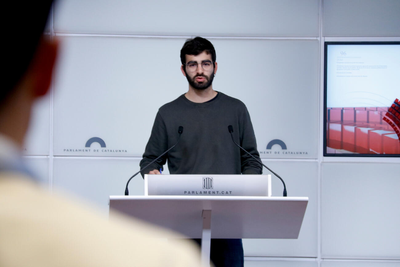 Eloi Redon, en un moment de la conferència de premsa (fotografia: ACN).