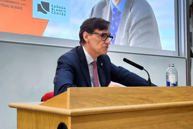 Salvador Illa: “No hi haurà un referèndum d’autodeterminació”