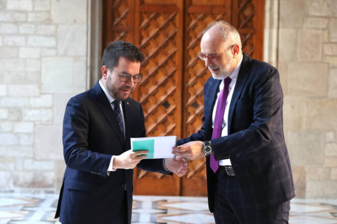 Aragonès proposa un referèndum acordat i emparat en la constitució espanyola