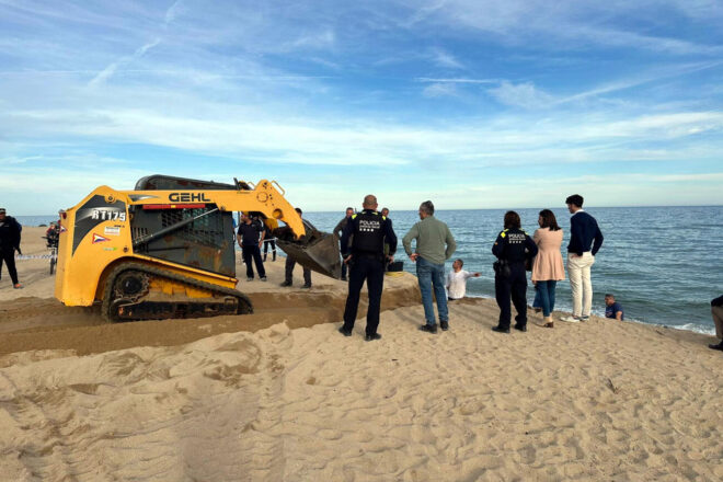 Troben unes restes òssies a la platja de Vilassar de Mar i els Mossos investiguen si són humanes
