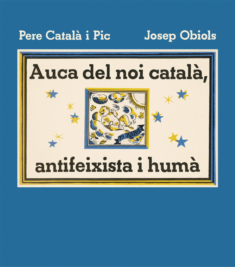 Coberta del llibre 'Auca del noi català, antifeixista i humà'.
