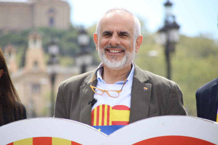 El cap de llista de Cs a Catalunya, Carlos Carrizosa, a la presentació de la candidatura a les eleccions catalanes (fotografia: ACN).