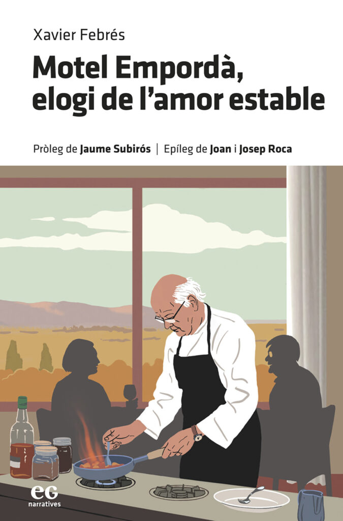 Coberta del llibre 'Motel Empordà, elogi de l'amor estable', de Xavier Febrés.