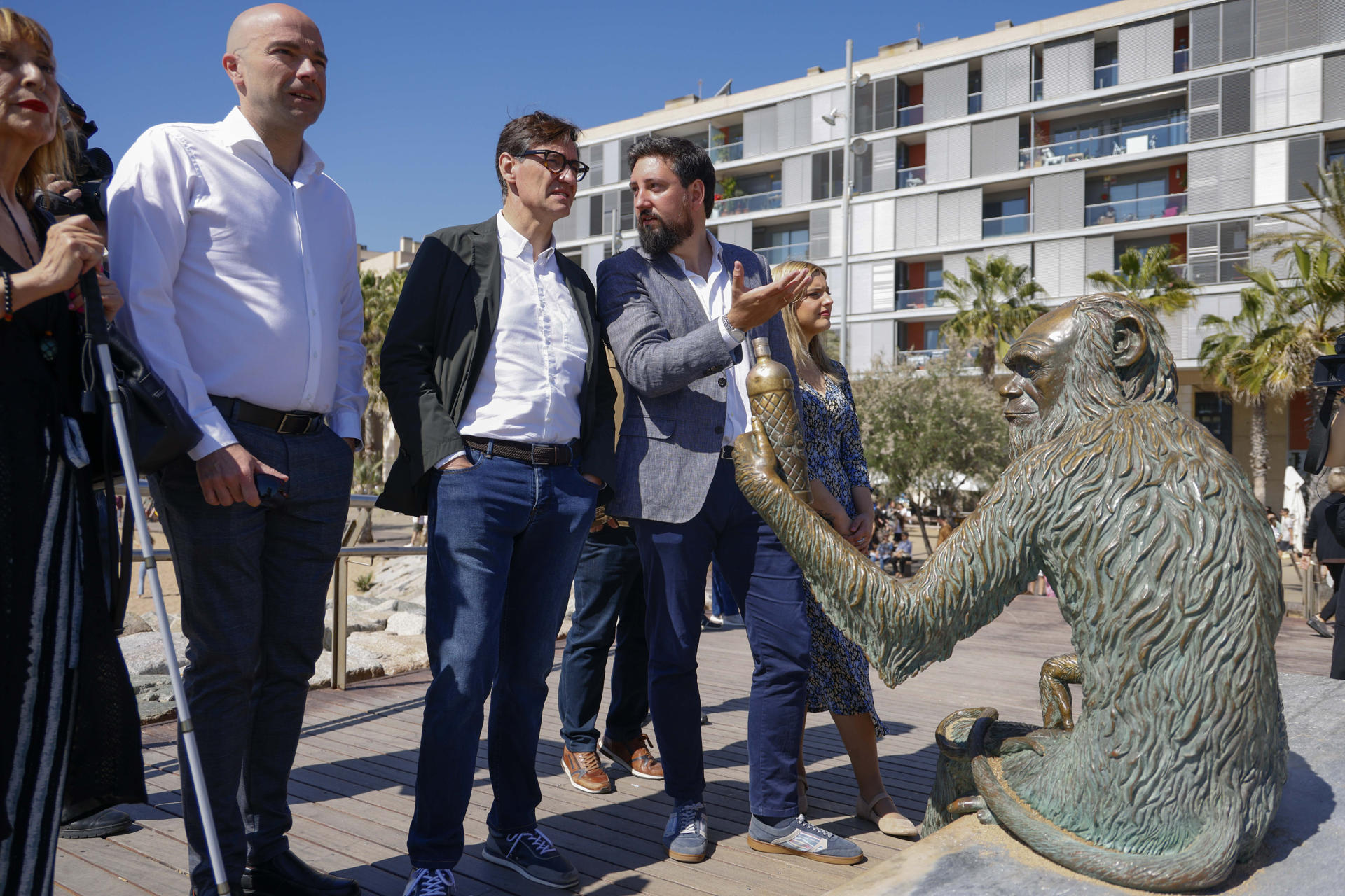 Salvador Illa, a Badalona.