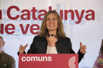La cap de llista de Comuns Sumar a les eleccions a Catalunya, Jéssica Albiach (fotografia: ACN / Gerard Artigas).