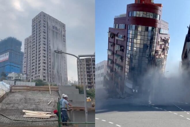 Set morts pel cap baix en el terratrèmol més potent de l’últim quart de segle a Taiwan