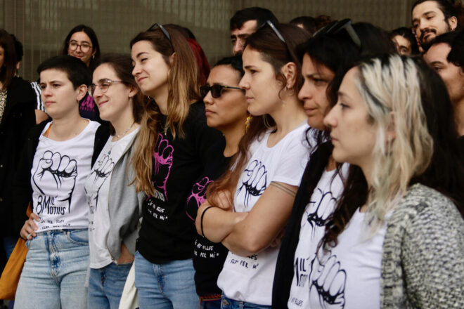 Condemnades a un any i mig de presó les feministes que van tallar les vies dels ferrocarrils a Sant Cugat del Vallès