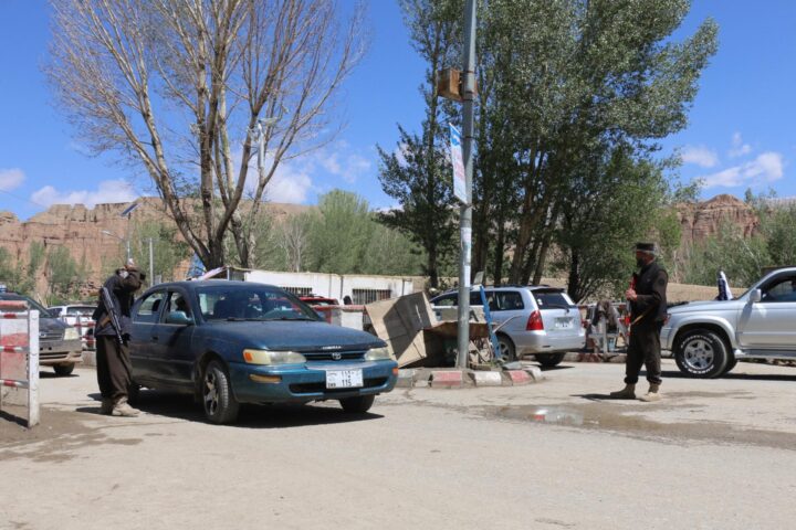 Un punt de seguretat a l'Afganistan (fotografia: EFE / STRINGER).