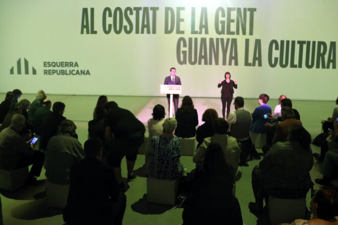 Aragonès reivindica que el govern ha prioritzat la cultura i demana de no deixar-la “a l’atzar”