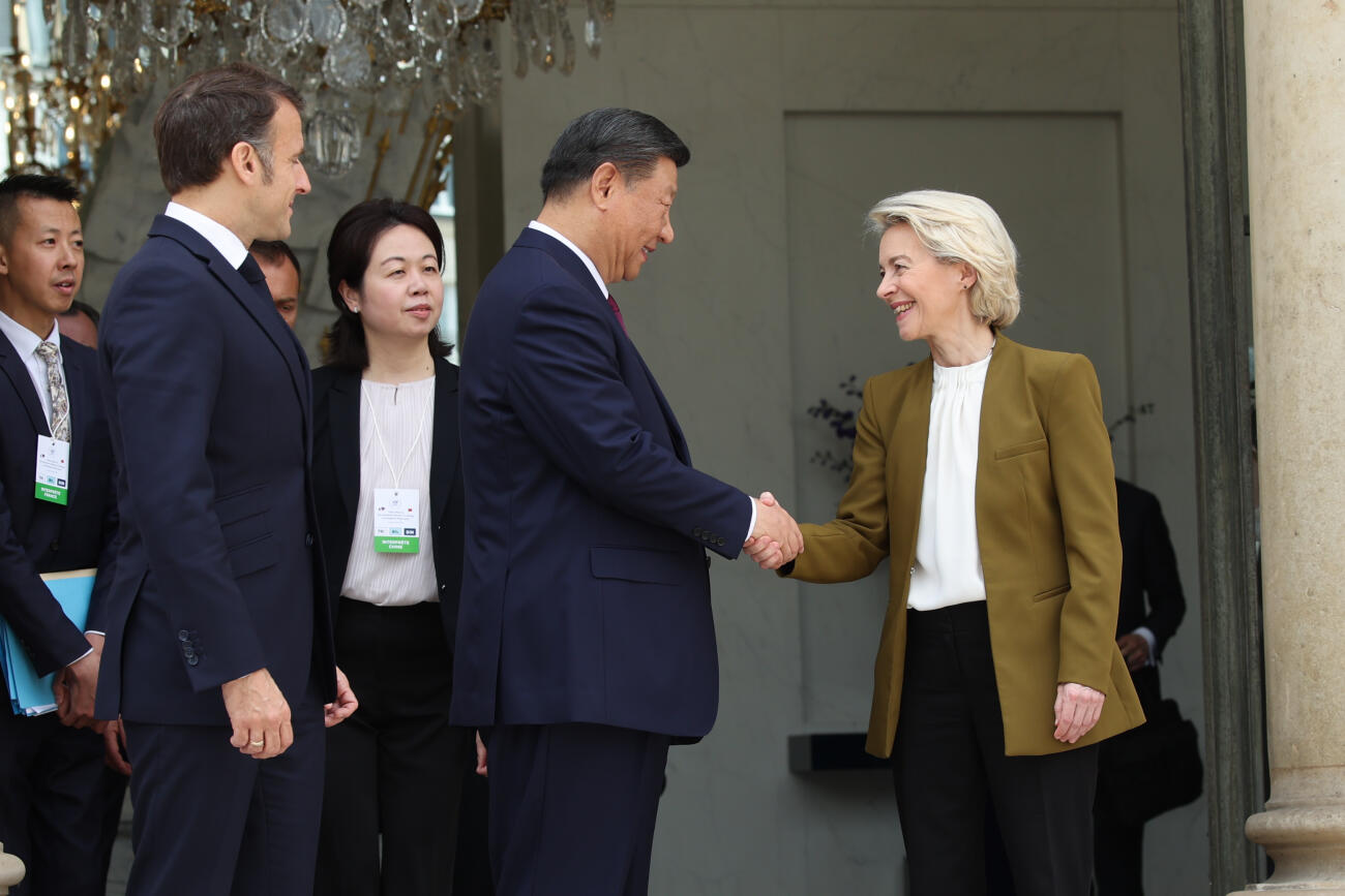 Una imatge d'arxiu d'Ursula Von der Leyen i Xi Jinping.