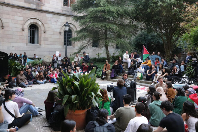 Les protestes d’estudiants a favor de Palestina s’escampen pels Països Catalans
