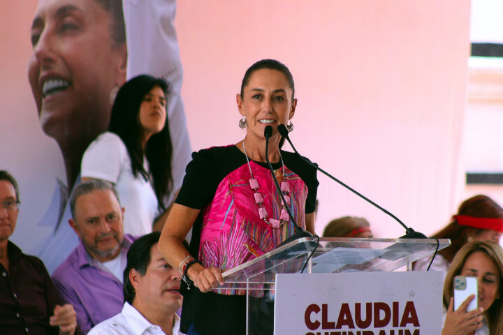 Claudia Sheinbaum és la gran favorita per a guanyar les eleccions (fotografia: Luis Ramírez/EFE).
