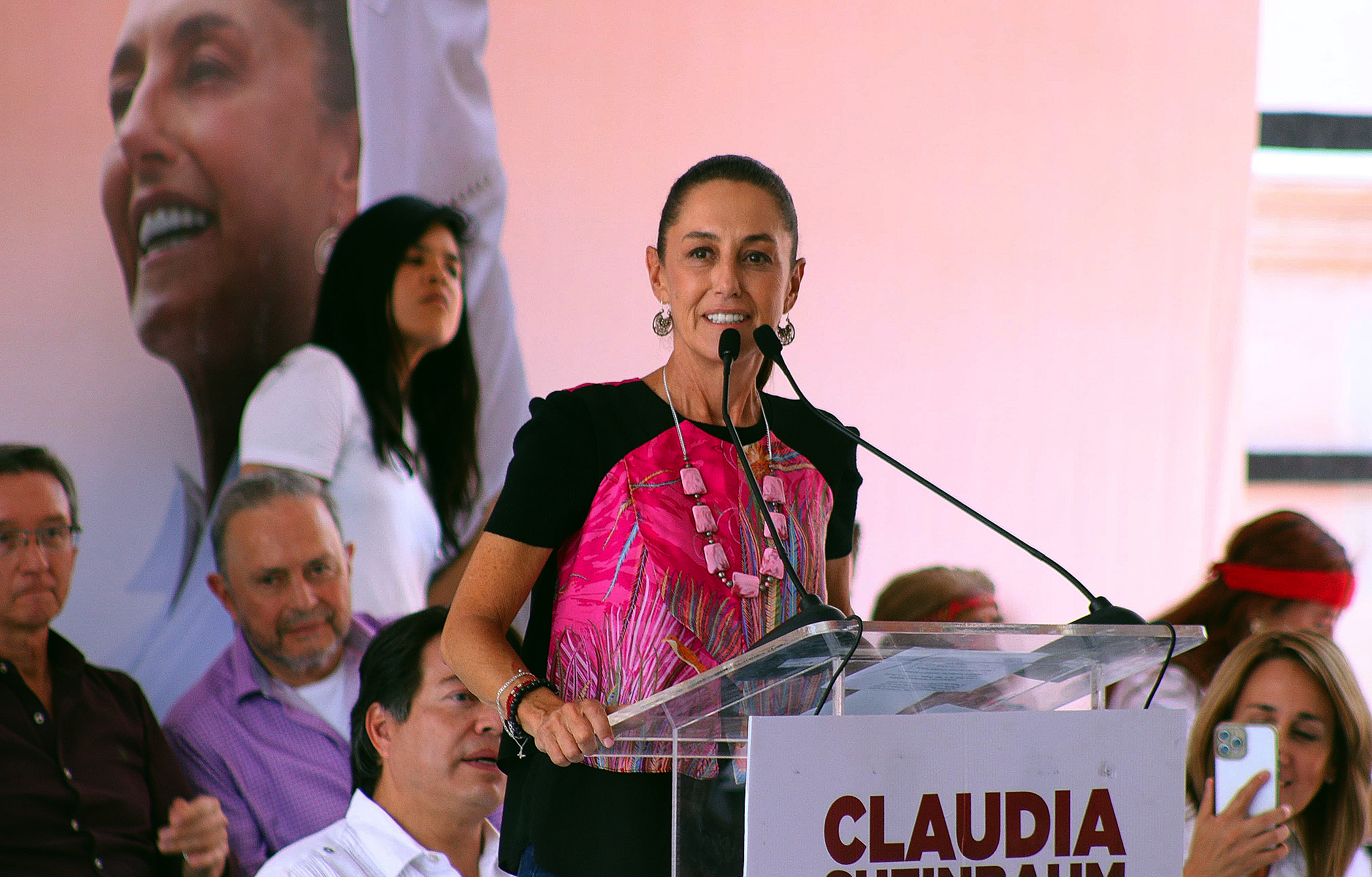 Claudia Sheinbaum és la gran favorita per a guanyar les eleccions (fotografia: Luis Ramírez/EFE).