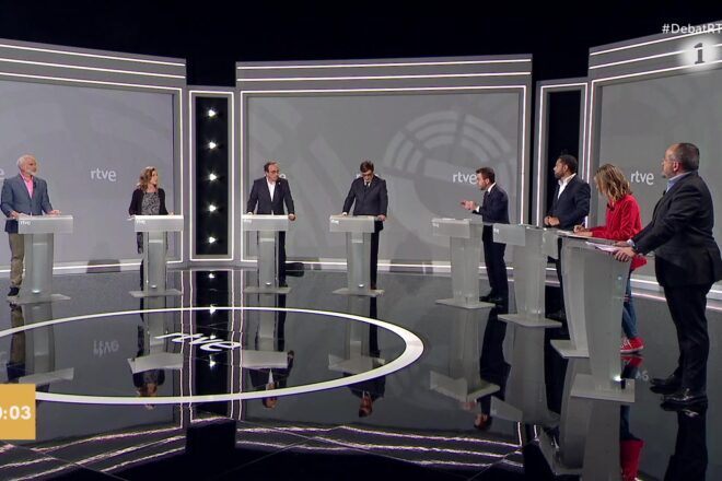 Debat electoral tens a RTVE amb retrets entre candidats
