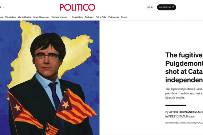 Politico dedica la seva portada al retorn de Puigdemont: “L’últim intent per la independència”