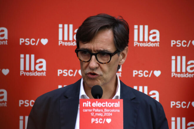 Salvador Illa: “Manifesto la meva voluntat de concórrer a la presidència de Catalunya”