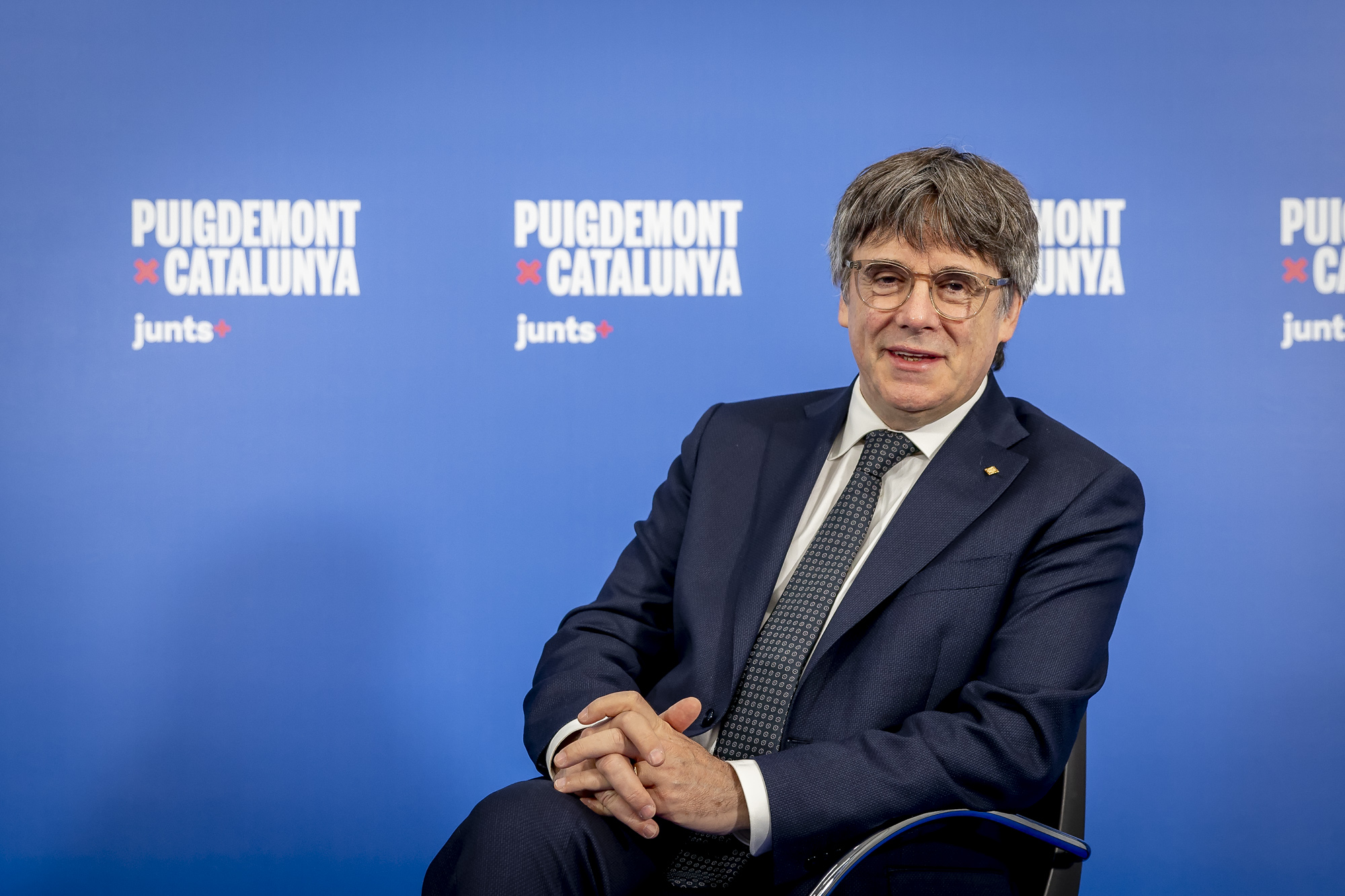 Entrevista a Carles Puigdemont per les eleccions catalanes.