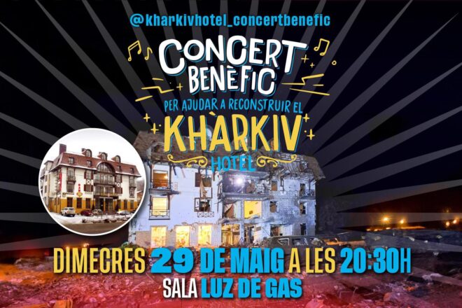 Un grup de periodistes de TV3 actuaran en un concert benèfic en favor d’un hotel de Khàrkiv destruït en la guerra