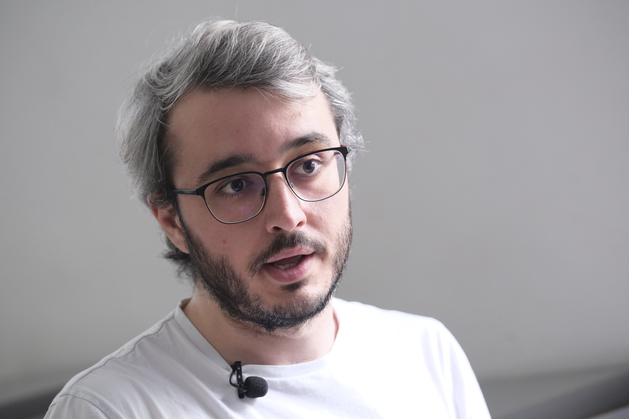 Javier Carbonell, dimecres a la Universitat Pompeu Fabra (fotografia: Adiva Koenigsberg).