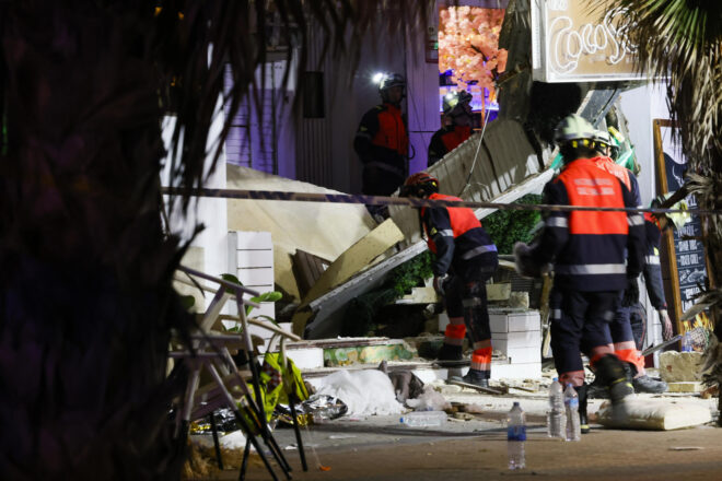 La sobrecàrrega a la terrassa del restaurant de Palma és la hipòtesi principal de l’esfondrament