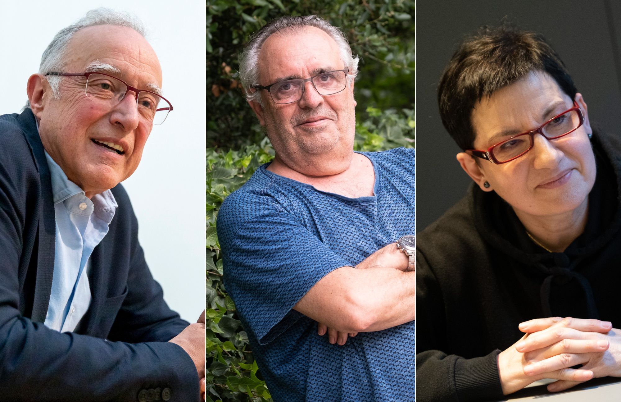 Salvador Cardús, Joan Lluís Bozzo i Lloll Betran, en imatge d'arxiu.