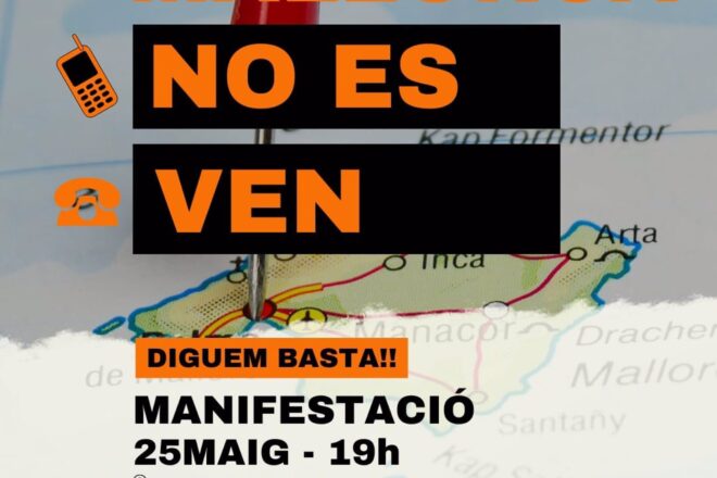 “Mallorca no es ven”: convoquen una manifestació a Palma contra la massificació turística
