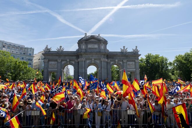 Nova protesta del PP contra l’amnistia a Madrid