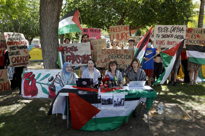 Els acampats per Palestina a la UPV desconvoquen la protesta, que ha durat vint dies