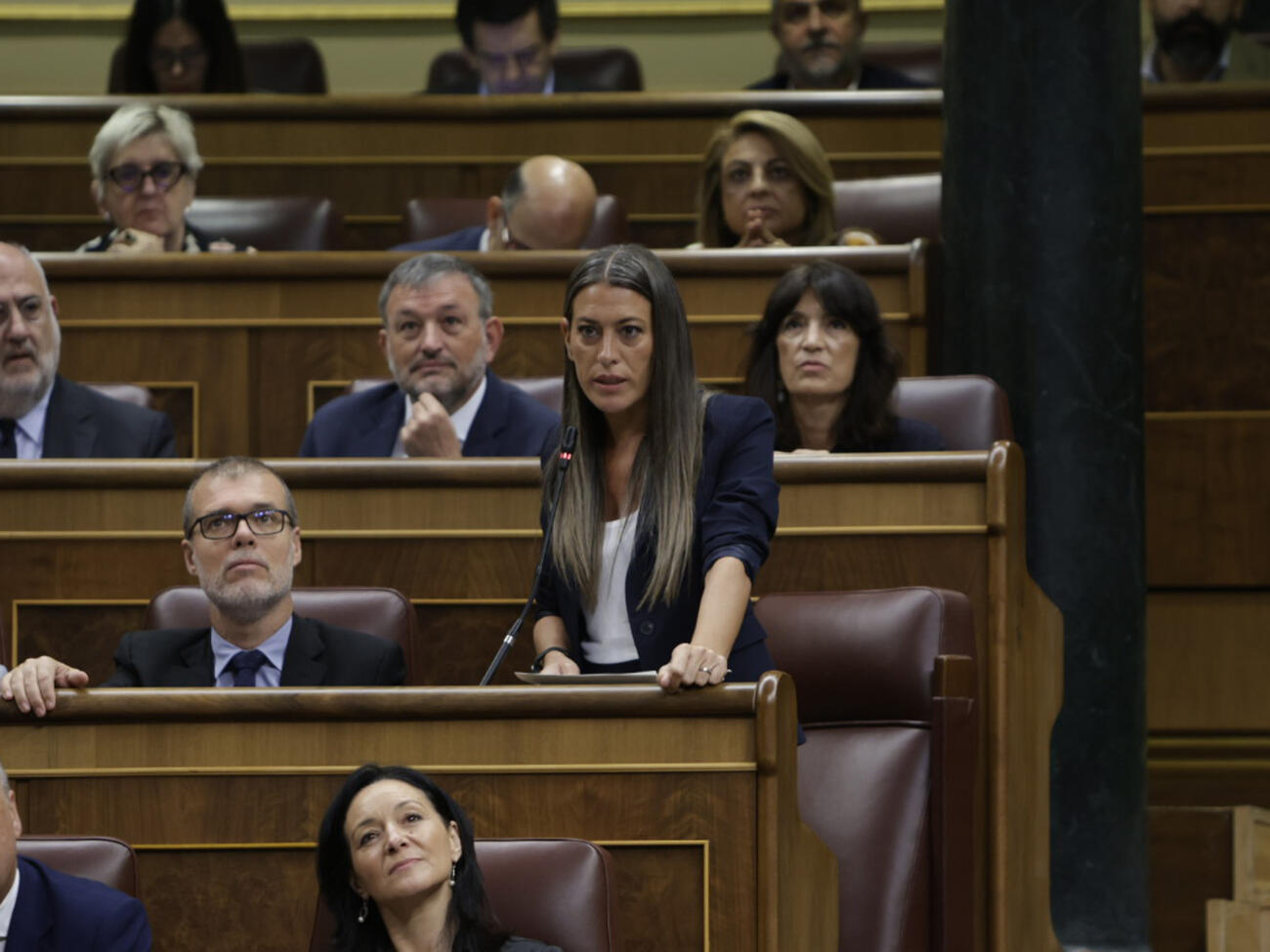 La portaveu de Junts al congrés espanyol, Míriam Nogueras, en una intervenció (Fotografia: ACN)