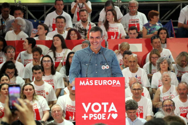 Pedro Sánchez insta els ciutadans a tenir el gust de derrotar Feijóo a les europees
