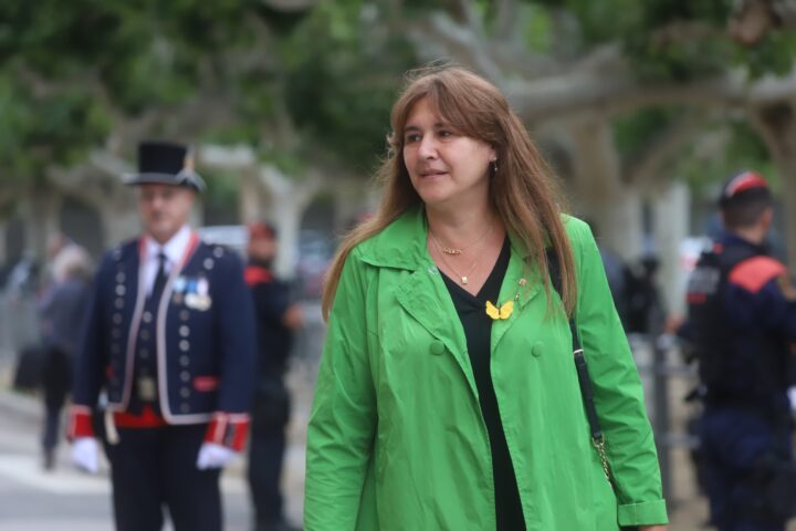 Laura Borràs, el dilluns en el ple de constitució del parlament (fotografia: Albert Salamé).