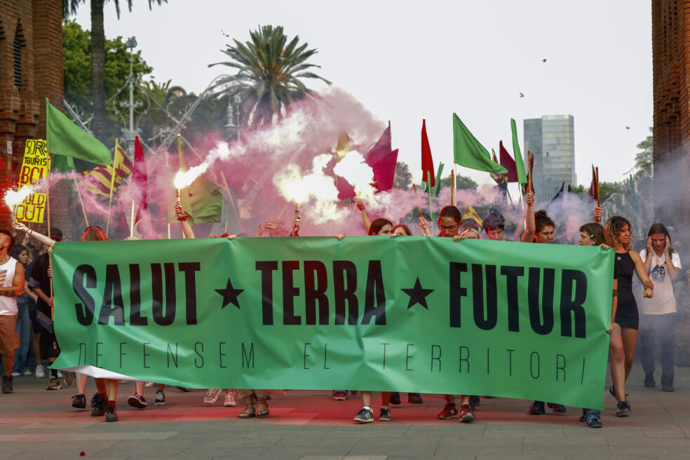 Manifestació ecologista a Barcelona