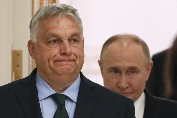 Viktor Orban durant la recent visita al Kremlin (Fotografia de Iuri Kochetkov)