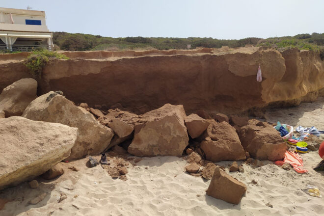 S’ha mort el nadó que havia estat ferit en un despreniment de roques en una platja de Formentera