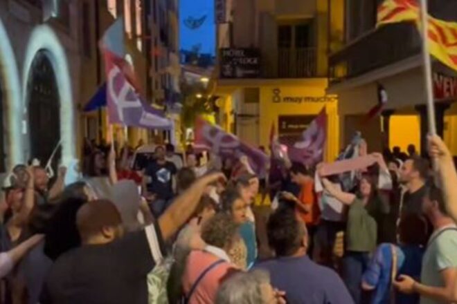 [VÍDEO] L’Estaca sona als carrers de Perpinyà contra la victòria de l’extrema dreta