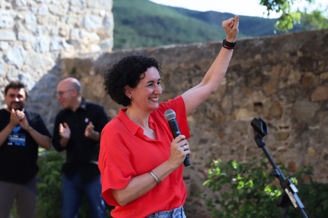 Marta Rovira crida a la unitat independentista en el seu retorn: “Hem vingut a acabar la feina!”