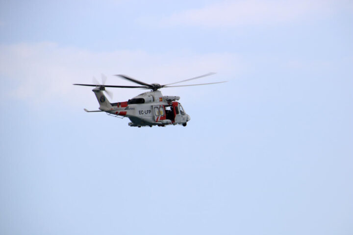 Una imatge d'arxiu de l'helicòpter de Salvament Marítim