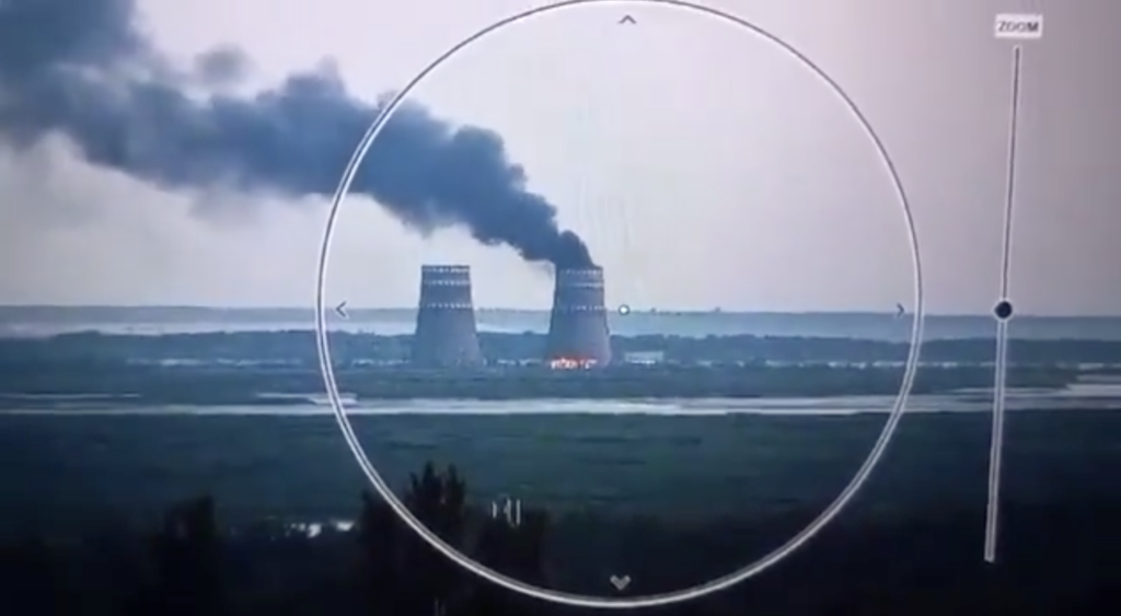 Zelensky accuses Russian military of causing fire at Zaporozhye nuclear power plant