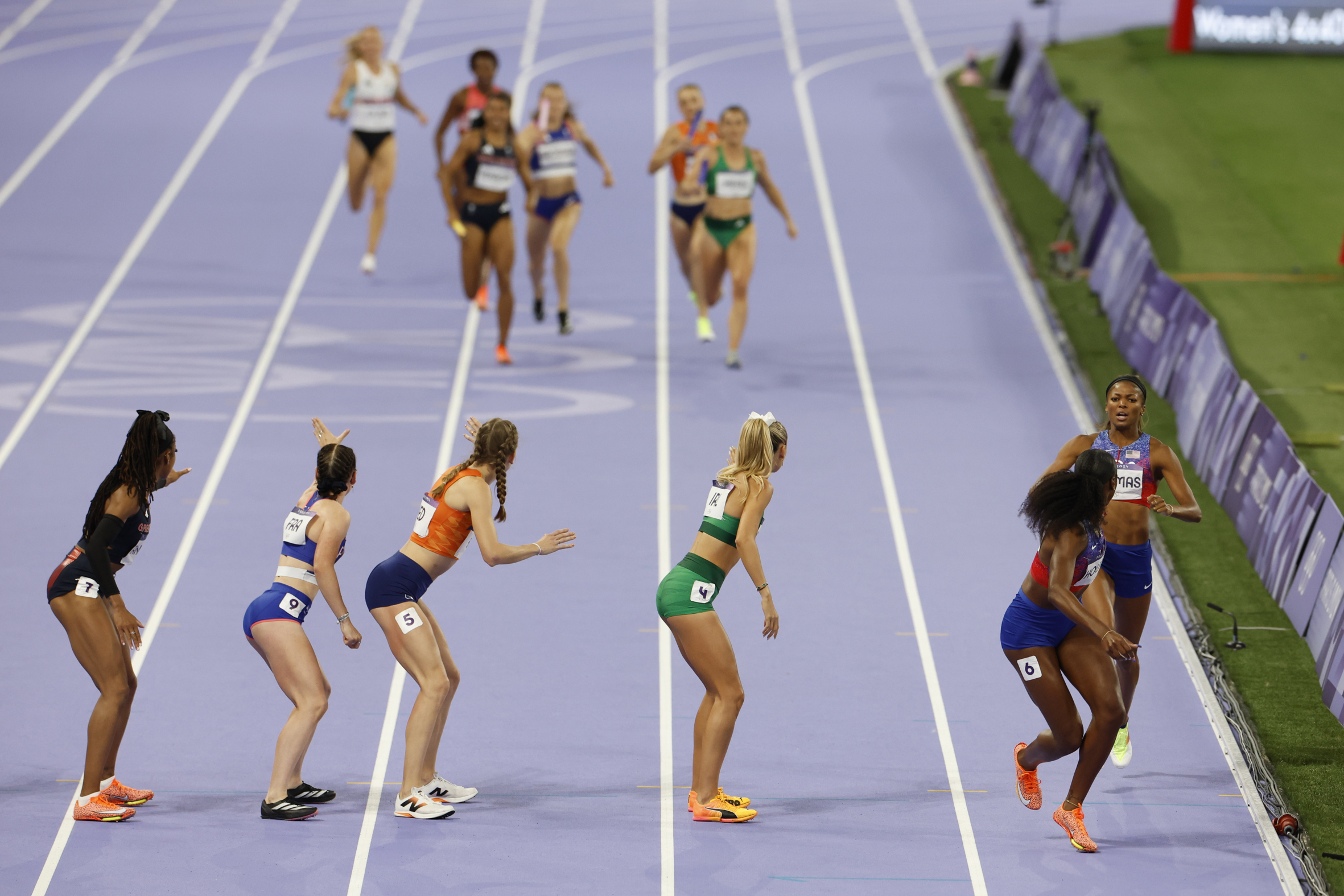 Final femenina de relleu de 4x400 metres