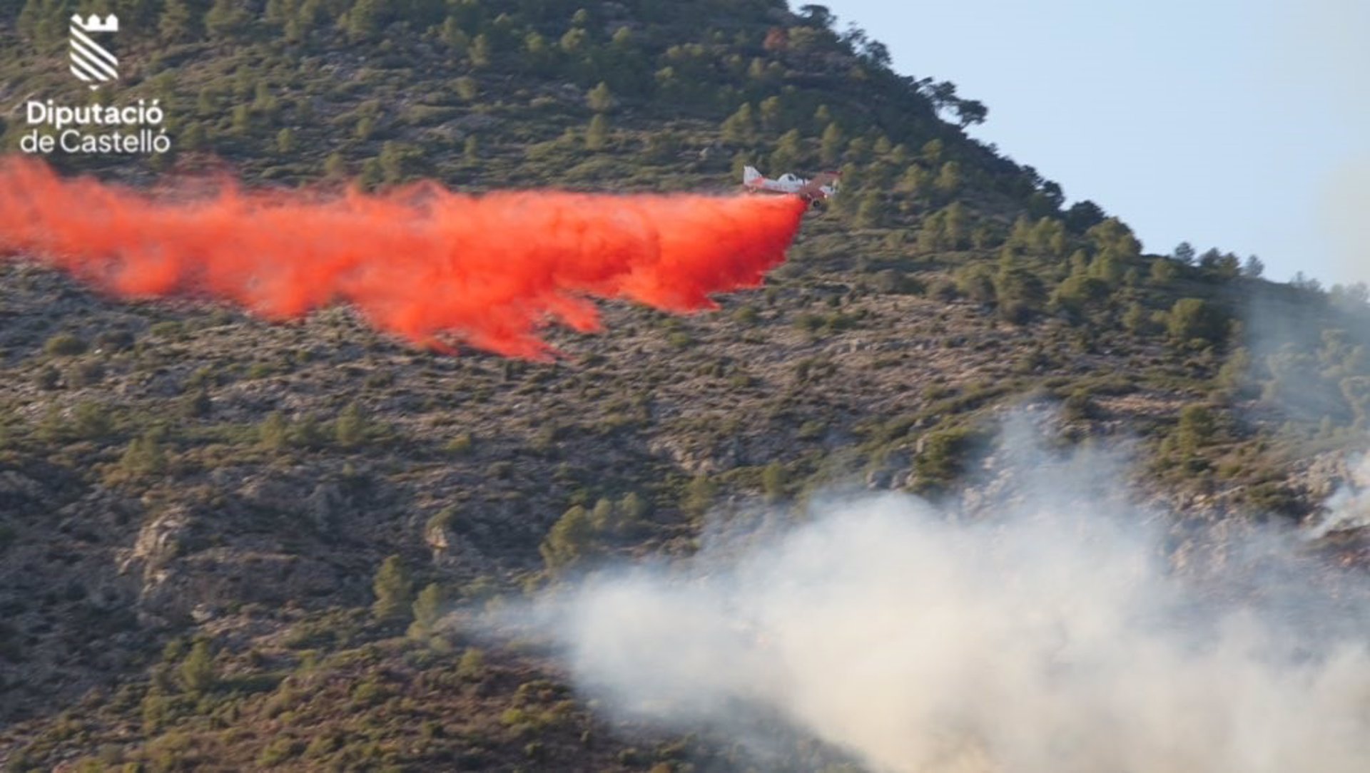 Fotografia cedida pels bombers de la Diputació