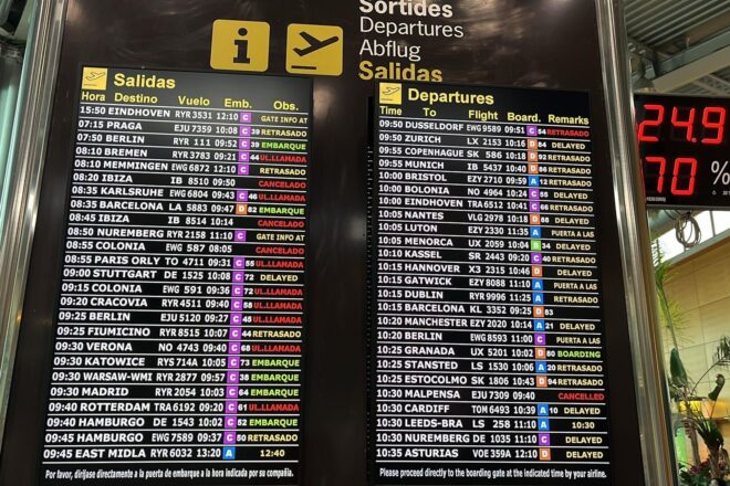 [EN DIRECTE] Segona jornada de retards i cancel·lacions als aeroports de les Illes mentre el temporal comença a amainar