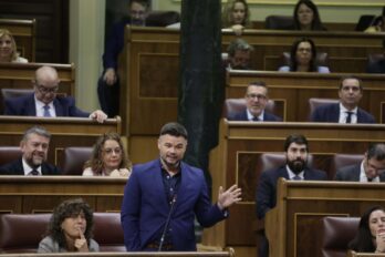 El portaveu d'ERC, Gabriel Rufián, en una imatge d'arxiu.