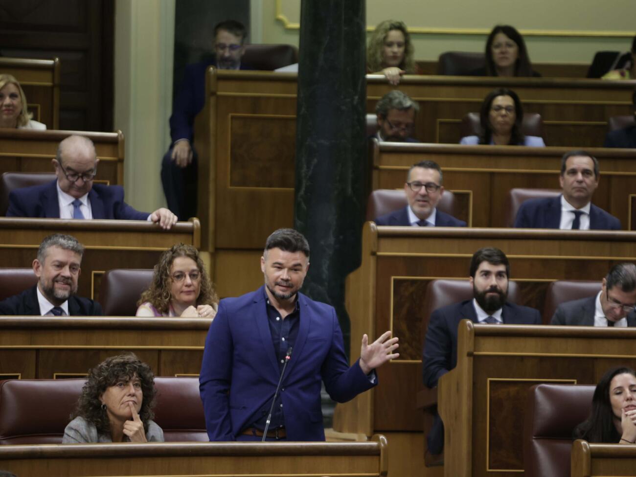 El portaveu d'ERC, Gabriel Rufián, en una imatge d'arxiu.