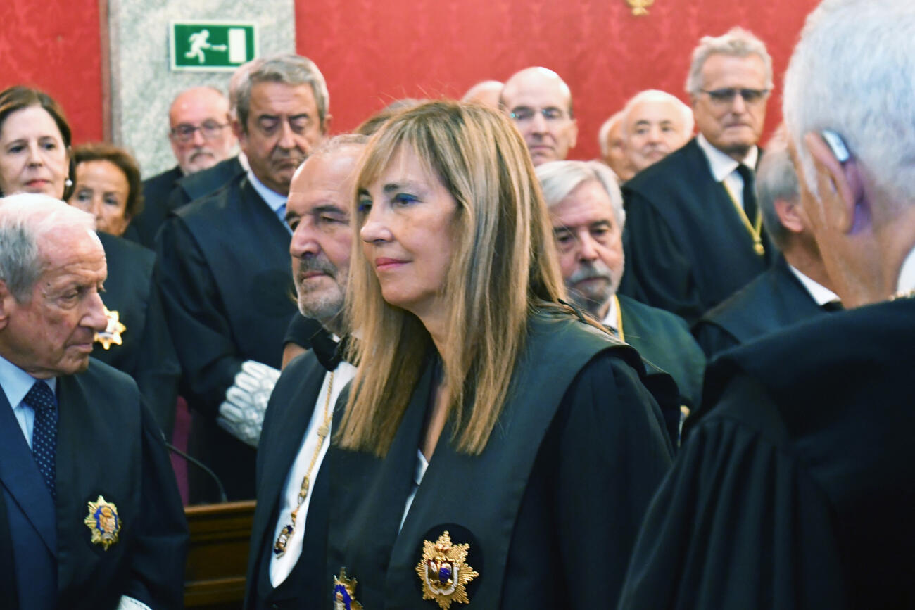 La presidenta del CGPJ, Isabel Perelló, en la presa de possessió