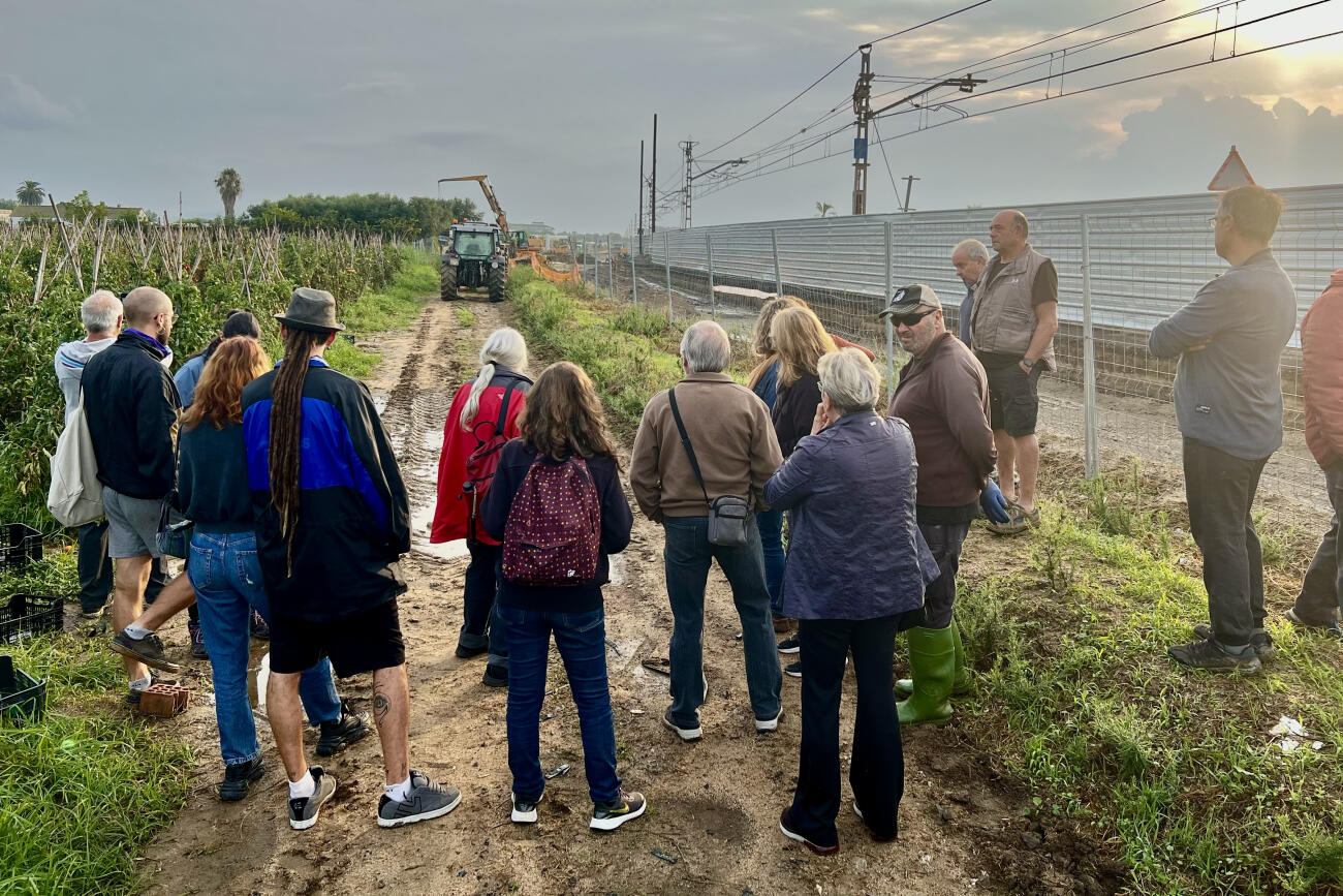 Els pagesos del pla de Balasc a Santa Susanna, en lluita d’ençà del setembre passat.